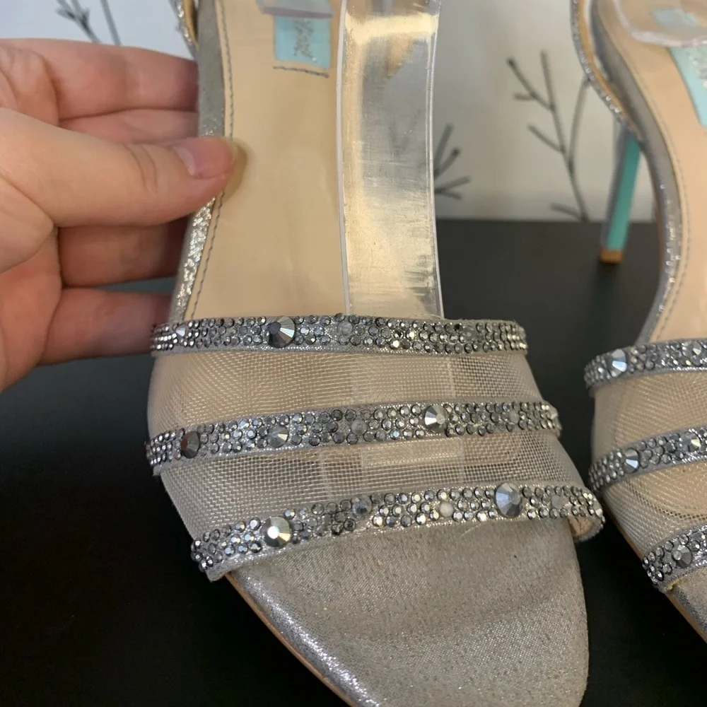 Betsey Johnson Veda Metallic Heels